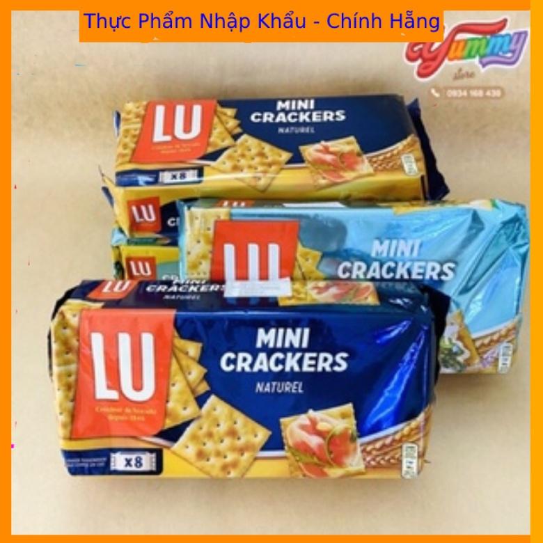 Bánh Quy LU Mini crackers các vị (Zout-Sel, Natutel,Olive Oli &amp; Oregano ) 250g - Bỉ