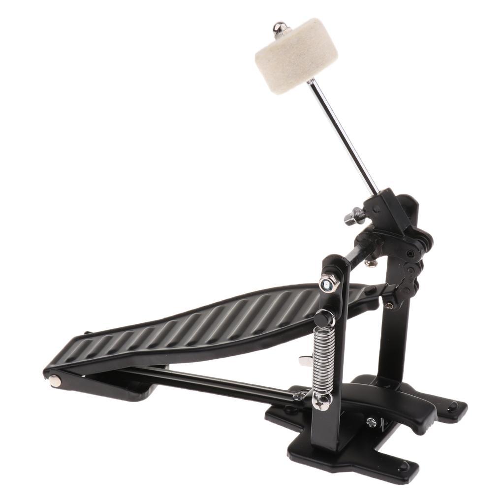 Single Spring Bass Drum Pedal with Drum Wool Beater for Children Gift