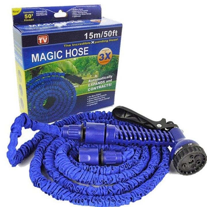 Vòi Nước Dãn Nở 15M Với 7 Chế Độ Xịt - Thiết Kế Thông Minh, Tiện Lợi, Cực Thích Hợp Để Rửa Xe, Tưới Cây - Loại Tốt