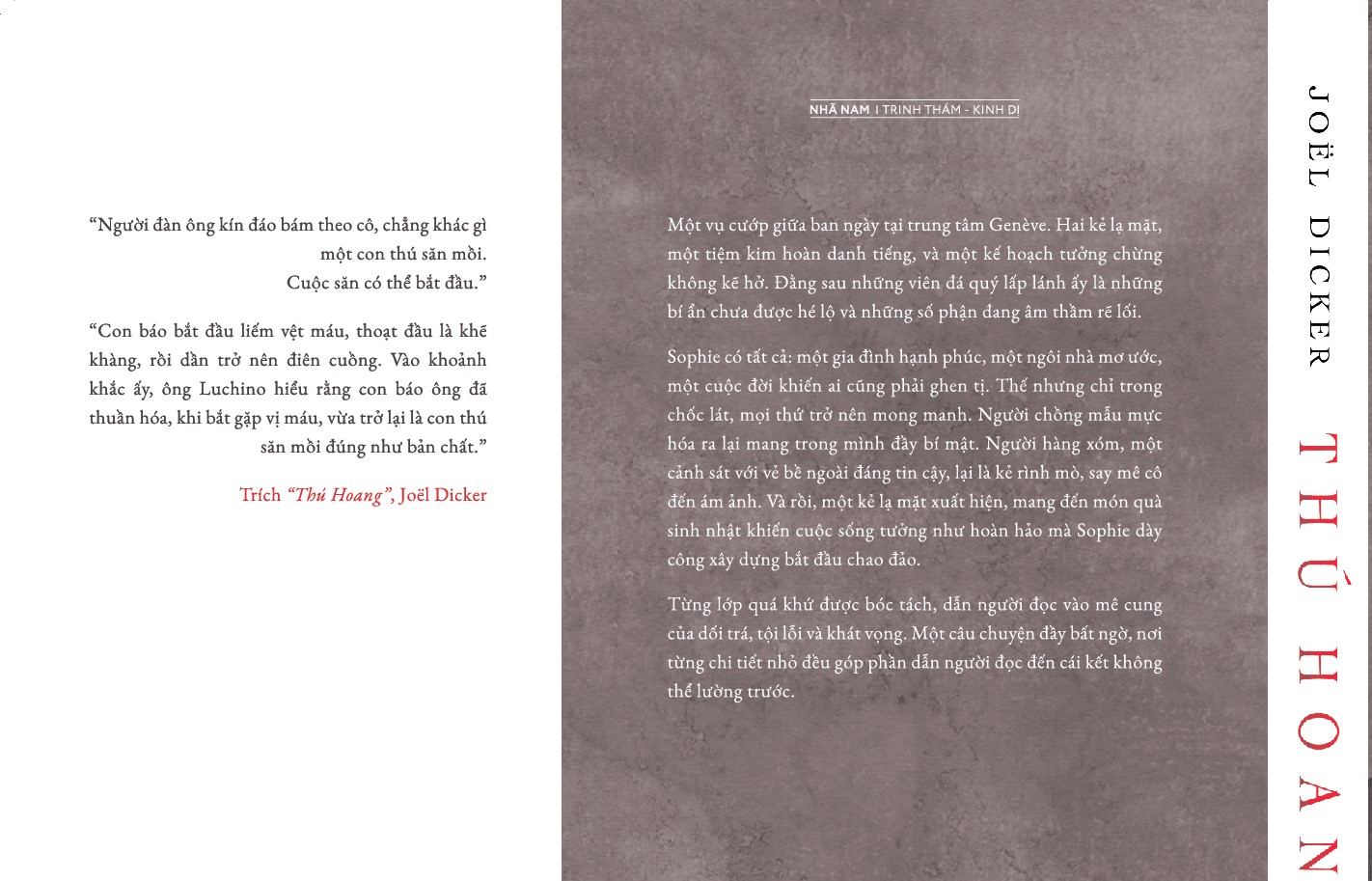 Sách - Thú hoang (Joel Dicker) (Nhã Nam Official)