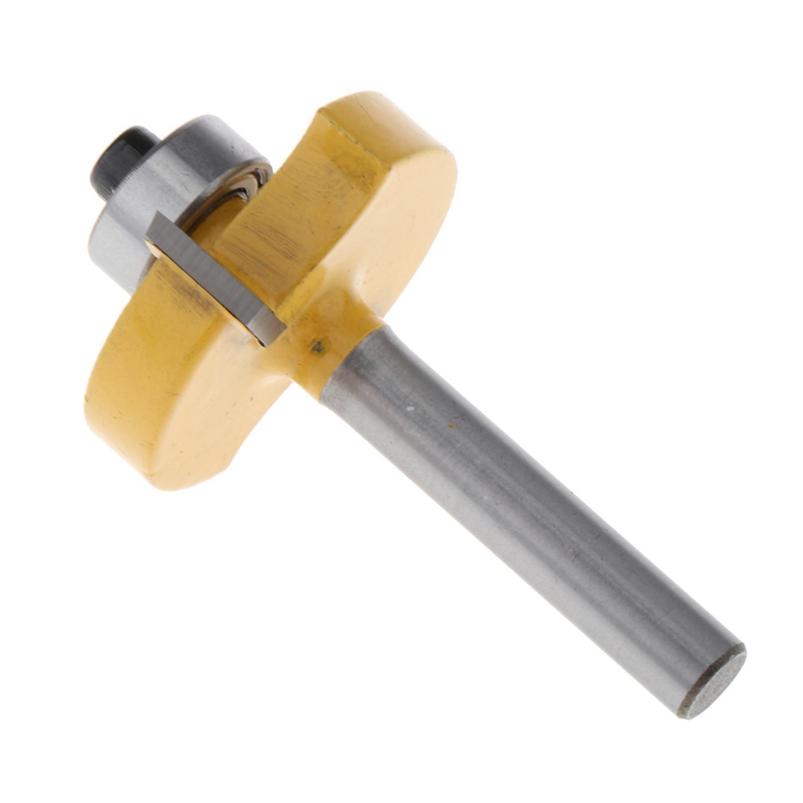 3/8" Diameter X 2" Height T-Slot Router Bit - 1/4" Shank Woodwork Tool