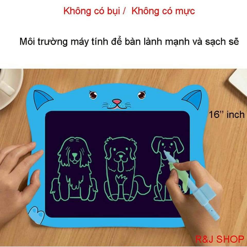 Bảng vẽ LCD thông minh hình con vật 9inh ĐƠN ĐA MÀU, bảng viết ,bảng tự xoá thông minh ,bảng điện tử