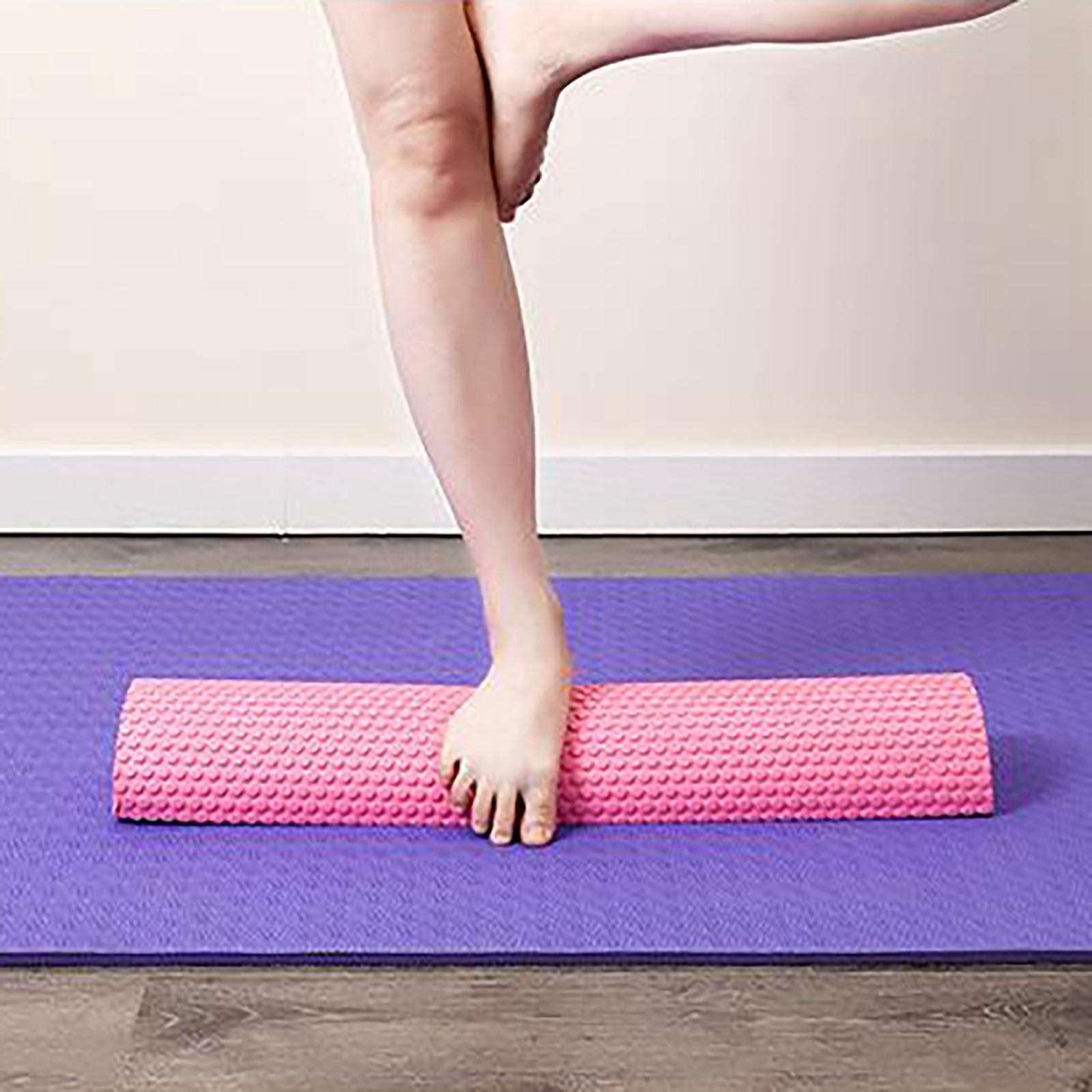 2x Foam Roller Half Round Massage Yoga Pilates Fitness Yoga