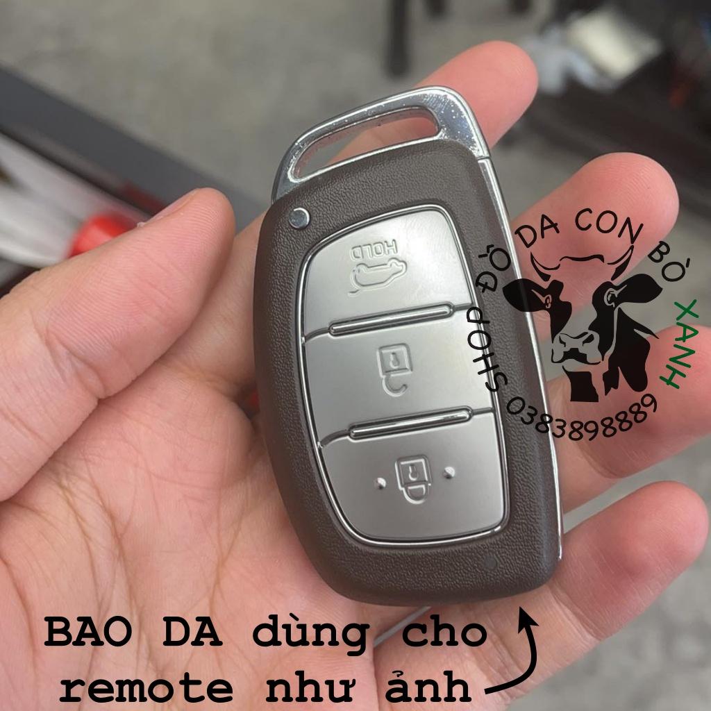Bao da dành cho Chìa Khoá Hyundai Tucson, Elantra, Sonata Handmade Da Thật 008