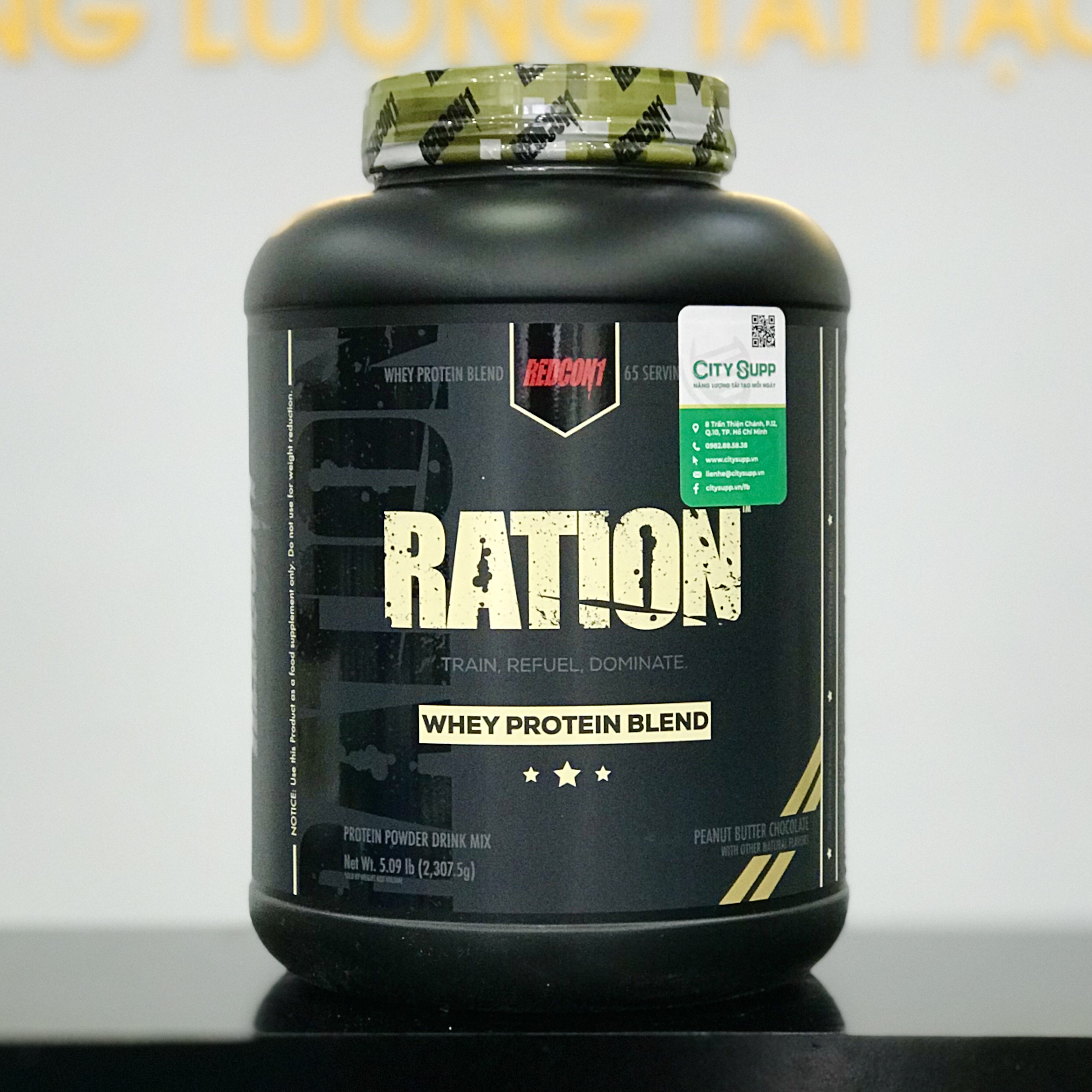 [Chính hãng] Redcon1 Ration Whey Protein (2.1KG), Sữa Tăng Cơ, Hỗ Trợ Đốt Mỡ, Bổ Sung 25G Protein, 11.4G EAA, 5.4G BCAA, 65 Lần Dùng | Nhập Khẩu USA