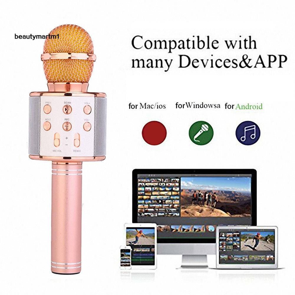 Micro hát karaoke kết nối bluetooth với điện thoại