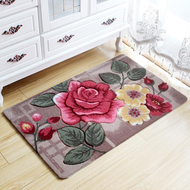 SET 2 THẢM HOA 3D SANG CHẢNH 40x60cm TẶNG HAI THẢM SAN HÔ SIÊU THẤM