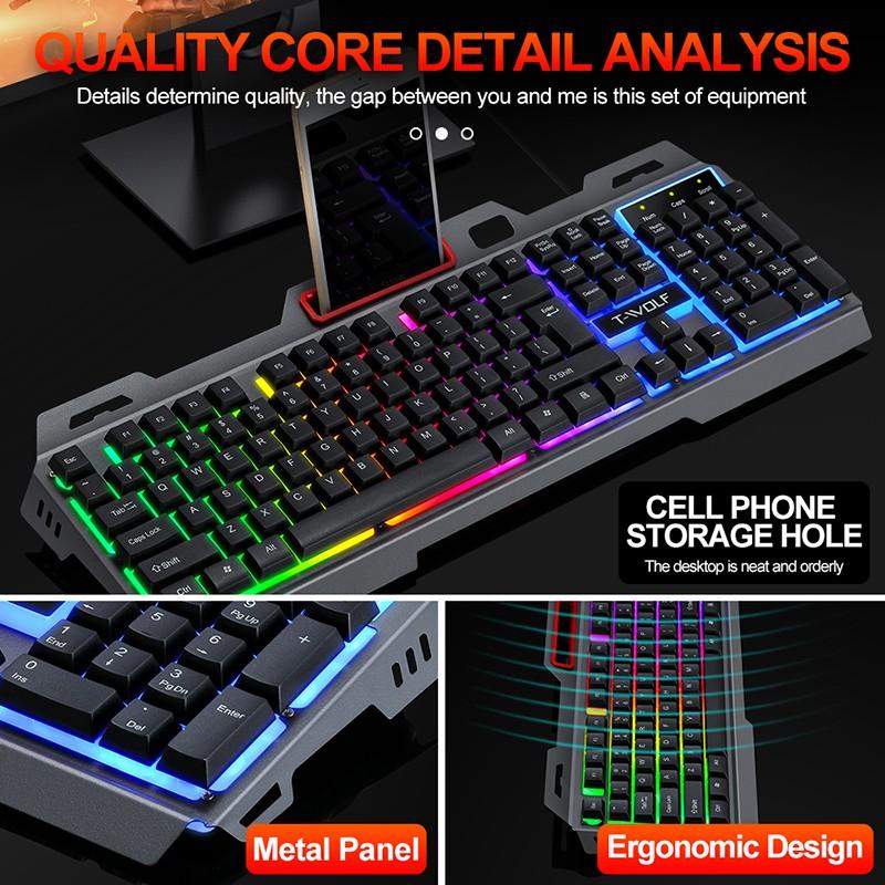 Combo Phím Chuột  Combo Keyboard Mouse GAMING Chơi Game TF600 ( BẢO HÀNH 12 THÁNG)