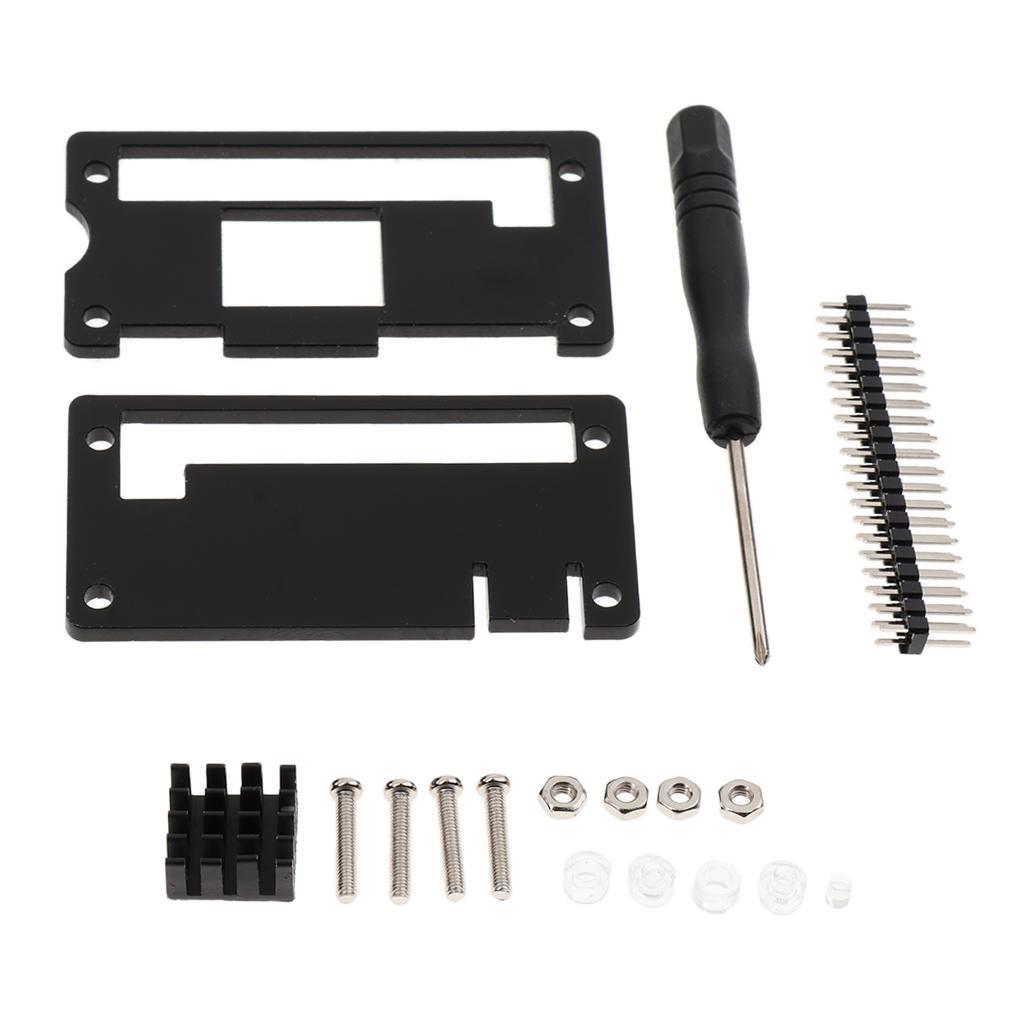2Set 4in1 Acrylic Case Shell Protection Box for Raspberry Pi Zero