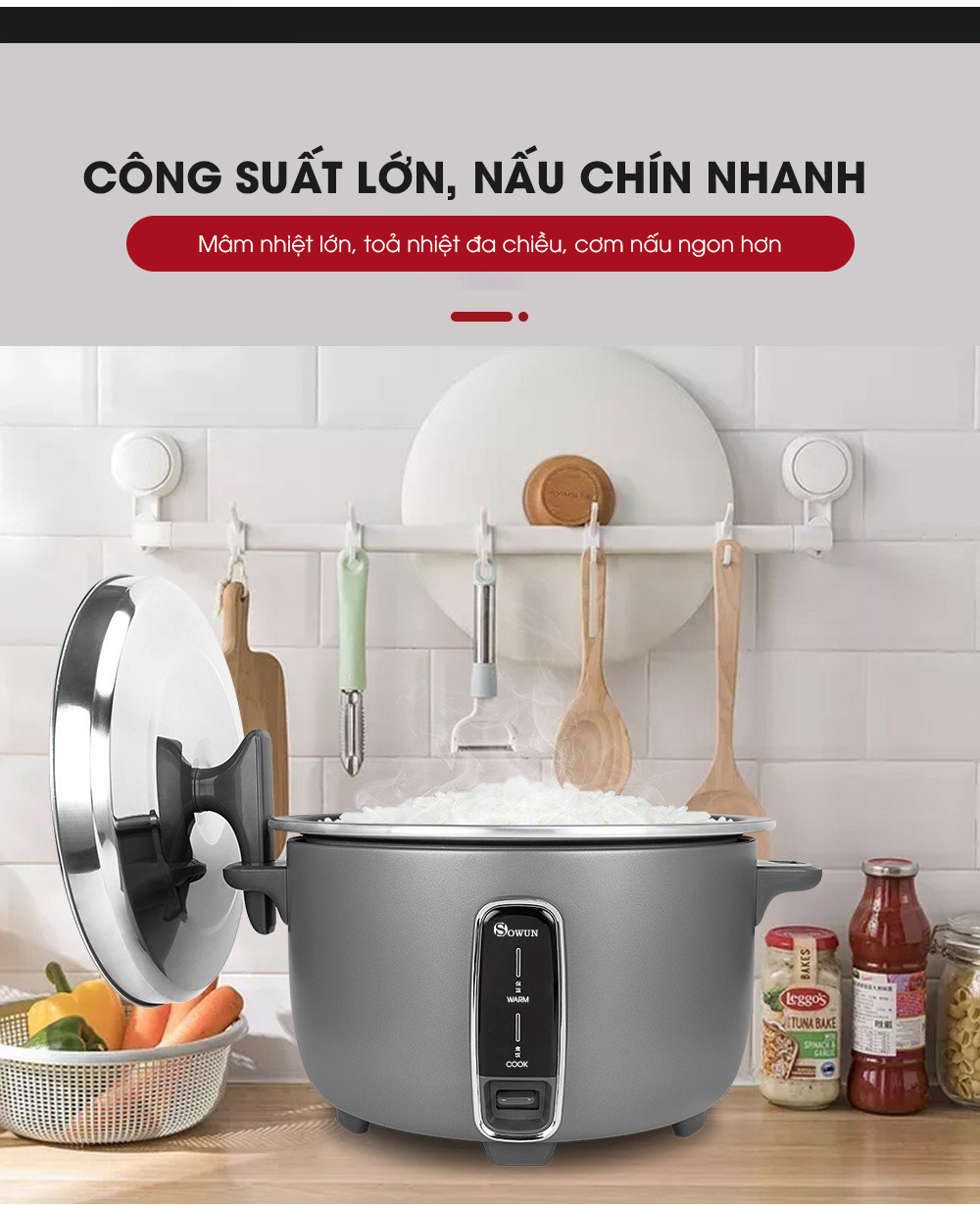 Nồi cơm điện 10 Lít Sowun SW 6930 - Hàng chính hãng