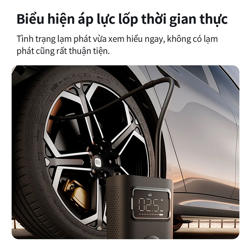 Máy bơm hơi Xiaomi Mijia Gen 2 Pro Bicycle Pump MJCQB07QW - Hàng nhập khẩu