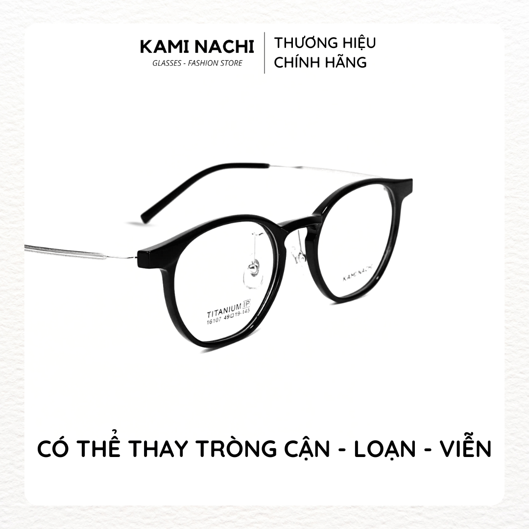 Gọng kính The Angel phiên bản Sari chất liệu Titanium mạ I-on mã 16107X KAMI NACHI