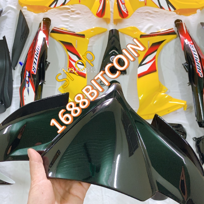 Bộ vỏ nhựa -Dàn áo dành cho xe JUPITER MX -jupiter Gravita màu VÀNG -nhựa nguyên sinh ABS LOẠI ĐẸP