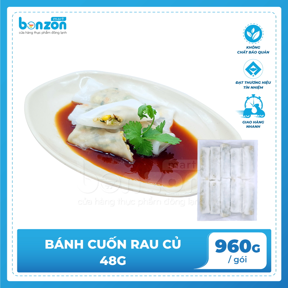 Bánh Cuốn Chay Rau Củ Nấm 960Gr