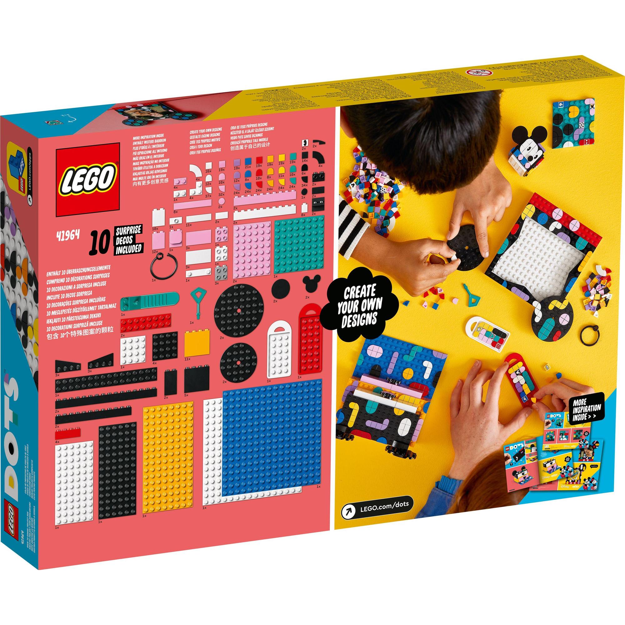 LEGO DOTS 41964 Bộ sáng tạo 5 trong 1 nhân vật Mickey và Minnie (669 chi tiết)