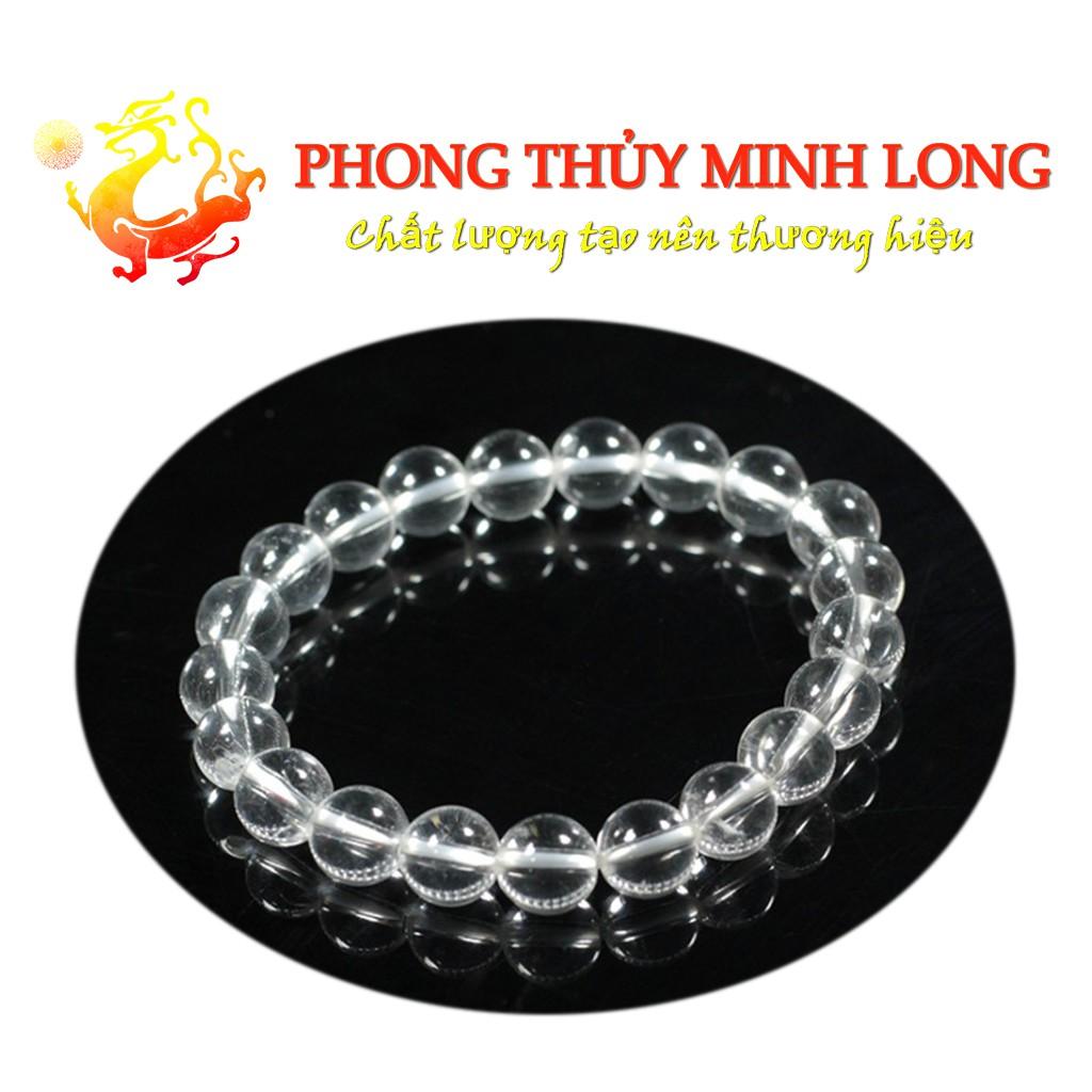 Vòng tay đá. Thach Anh Trắng chất lượng 5A hợp mệnh Kim và Thủy