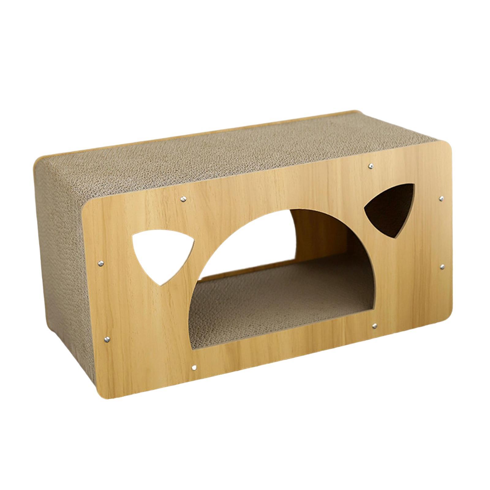 Cat Corrugated House Scratching Bed Lounge Scratcher Cardboard for Kitty