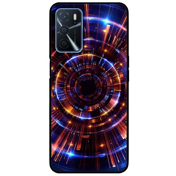 Ốp lưng dành cho Oppo A16 mẫu Vòng Tròn Vàng Xanh