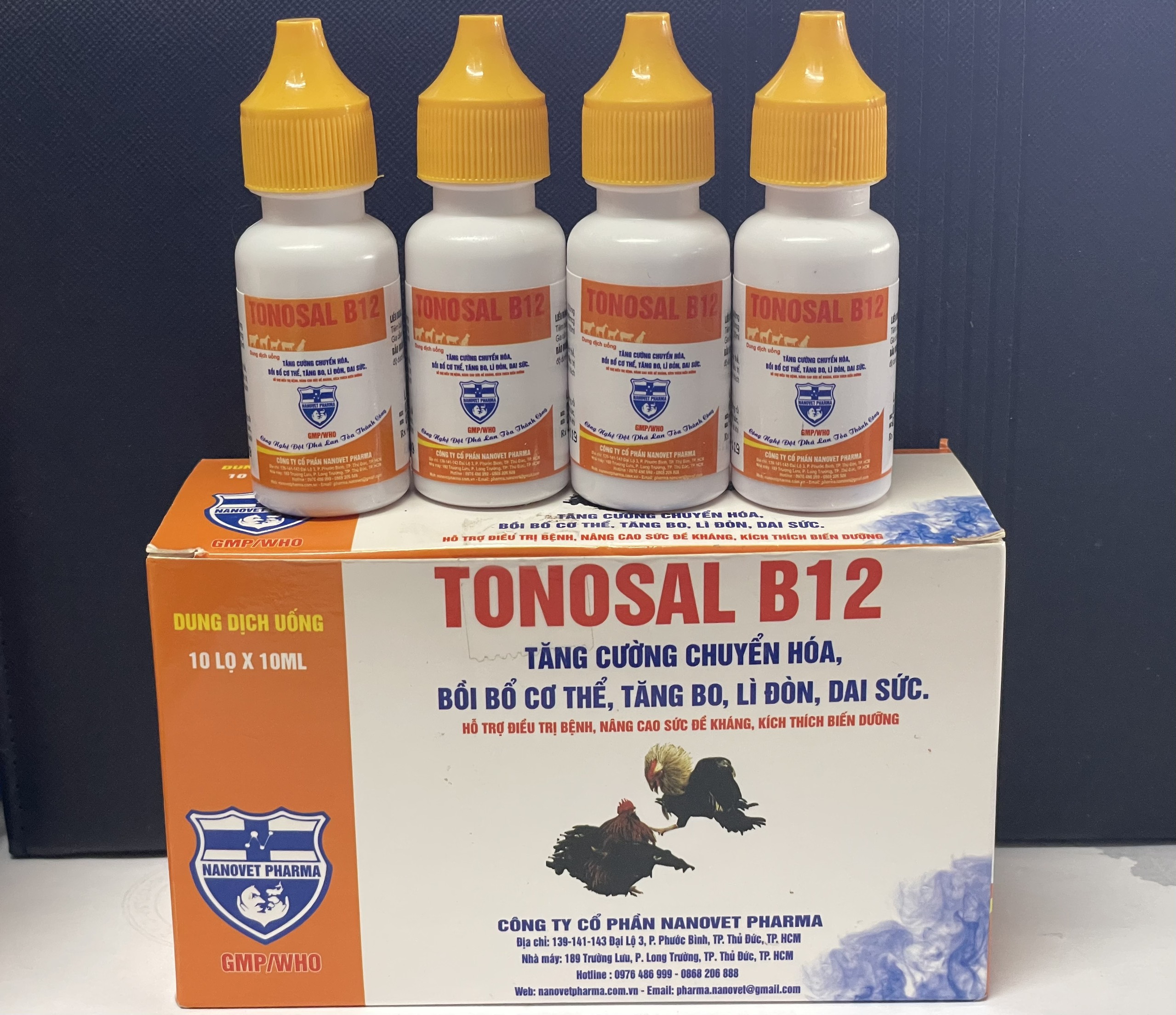 TONOSAL B12 10ML - TĂNG CƯỜNG CHUYỂN HÓA, BỒI BỔ CƠ THỂ, TĂNG BO,LÌ ĐÒN, DAI SỨC