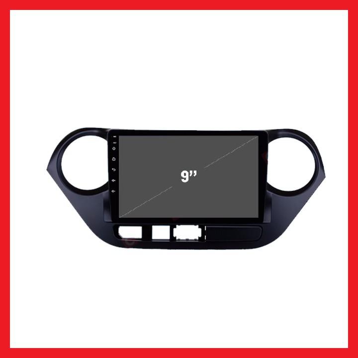 Mặt Dưỡng Xe Hyundai Grand i10 Lắp Màn Hình Android 9 inch - Mặt Dưỡng Kèm Dây nguồn Huyndai i10