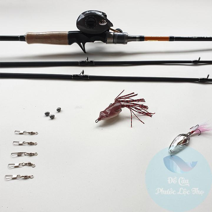 Bộ cần lure Edge super máy ngang alvion tặng kèm mồi lure docaucagiangnam