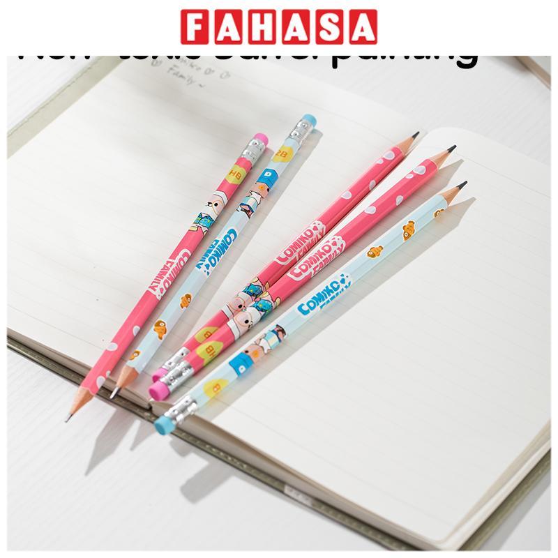 Bút Chì Lục Giác Comiko HB - Deli EC068-HB - Màu Xanh Dương