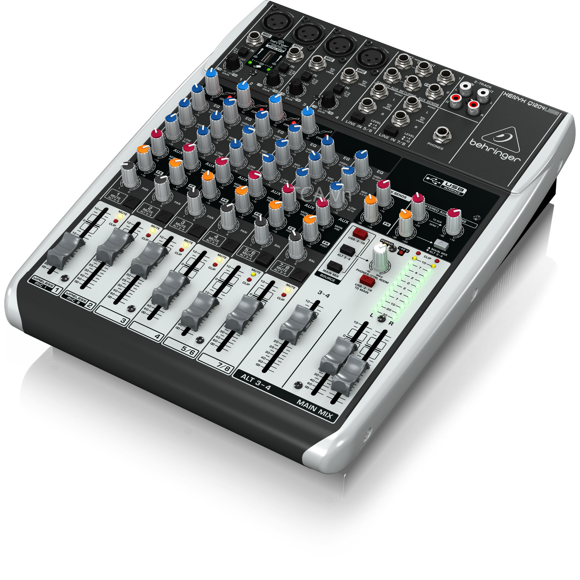 Mixer 2/2-Bus 12 kênh Behringer QX1204USB-EU - Hàng chính hãng