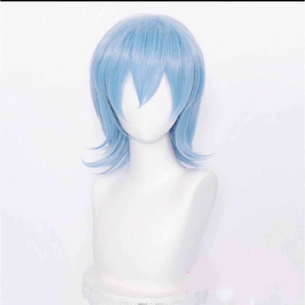 Nhều mẫu - Wig/tóc giả cosplay cơ bản nam xù mullet nam màu xanh, đỏ, tím, vàng, tím, hồng, cam
