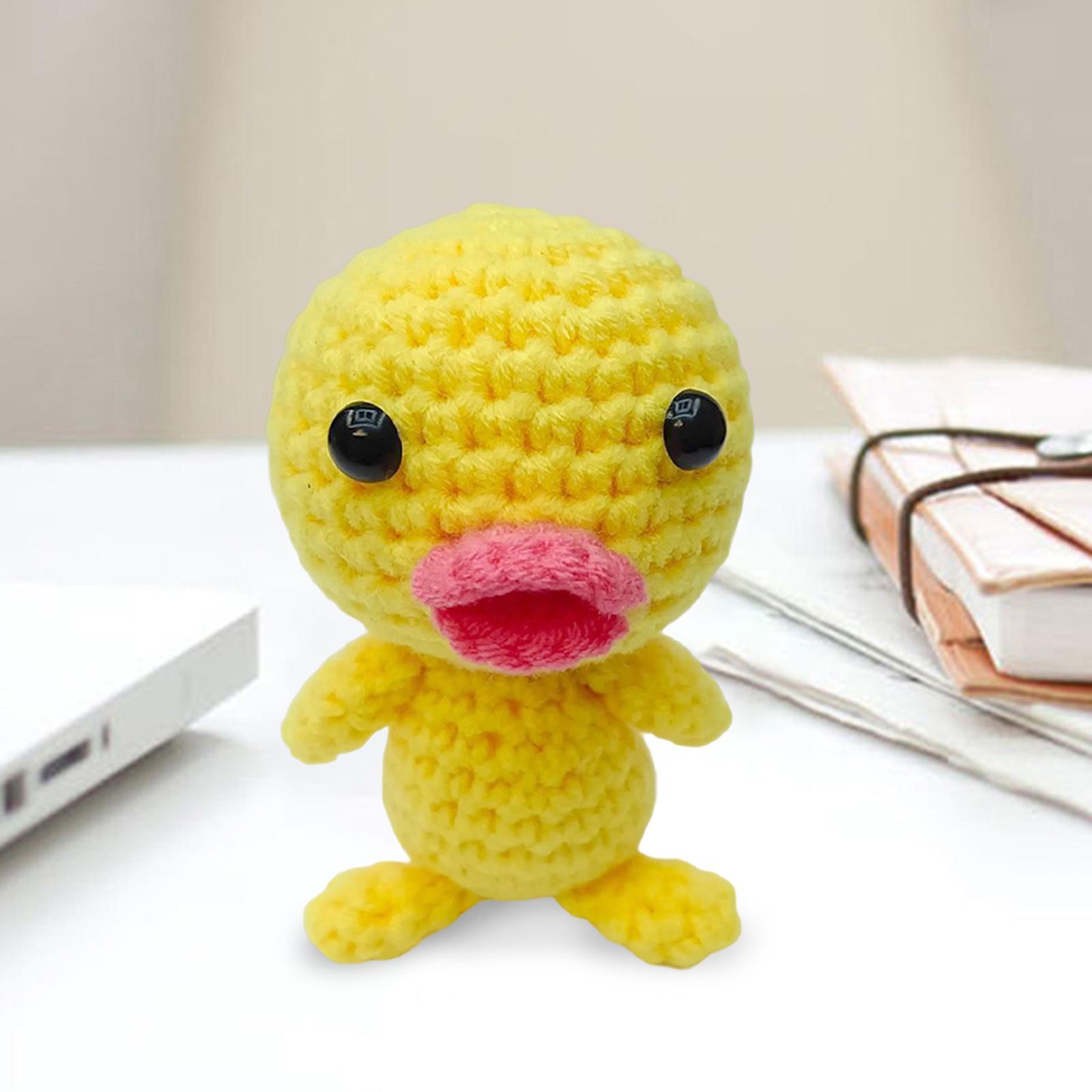 Beginner Crochet Kit DIY Make Your Own Needlework Crocheting Craft Stuffed Plush Doll for Adults Pendants Home Decor Perfect Gift