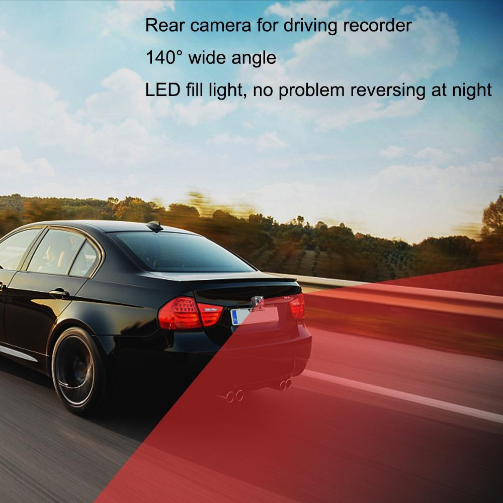 Camera quan sát có đèn LED chống nước 2.5 mm chuyển động góc rộng 140 ° chức năng nhìn ban đêm dễ lắp đặt cho xe hơi