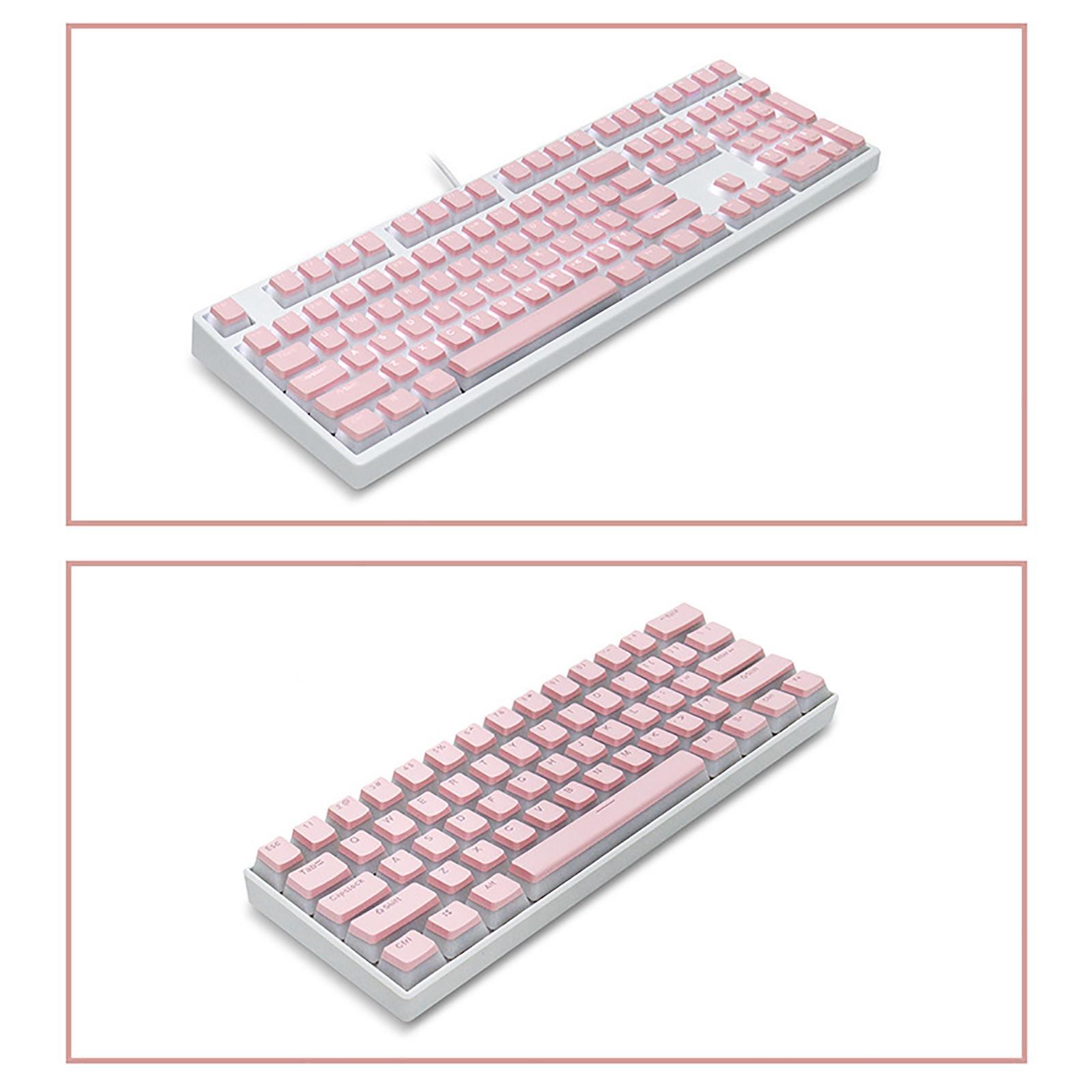 108 Keycaps White Dot Keycaps ANSI Layout DIY Keyboard Keycaps For Cherry