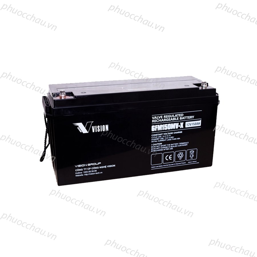 Ắc quy bộ lưu điện, ắc quy Vision 6FM150MV-X/6FM150D-X (12V-150AH), ắc quy viễn thông