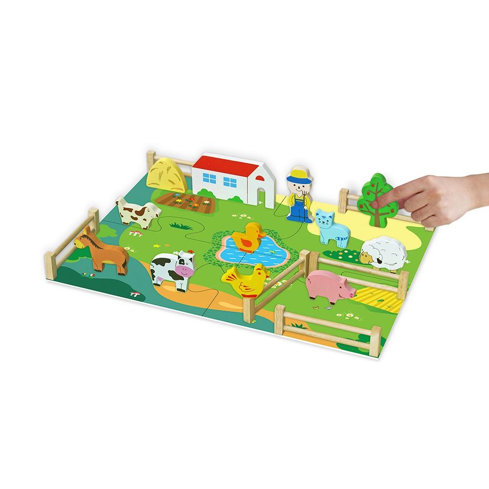 Đồ chơi gỗ Trang trại của bé | Winwintoys 62522 | Phát triển tư duy và trí tưởng tượng | Đạt tiêu chuẩn CE và CR