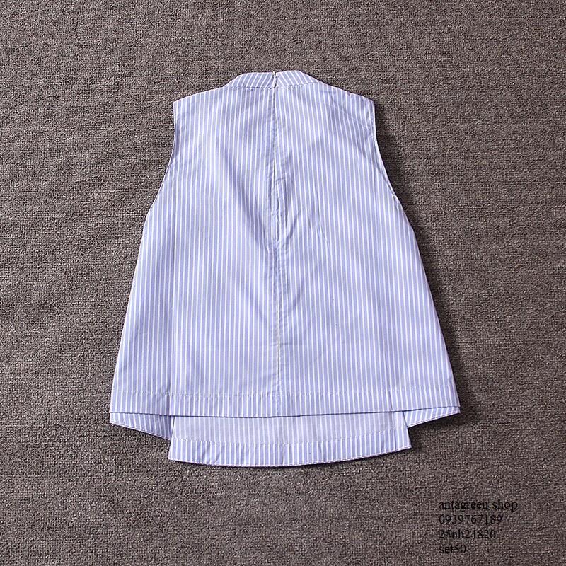 nh24820-ÁO KIỂU NỮ TAY SÁT NÁCH