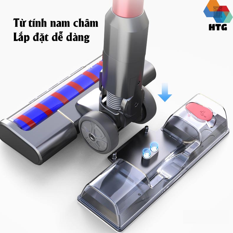 Máy hút bụi không dây Dibea F20Max Hàng Chính Hãng, hút và lau tiện lợi, giường nệm sofa diệt khuẩn UV