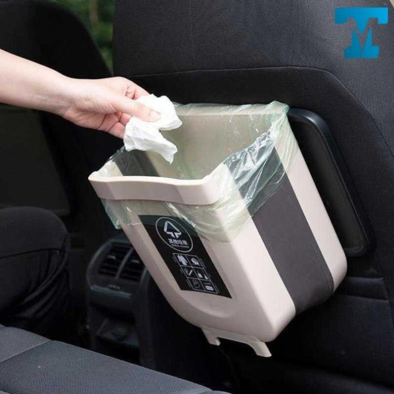 Hộp đựng rác gấp gon thông minh nhựa cao cấp PP