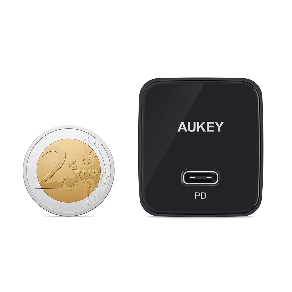 Cốc sạc nhanh AUKEY PA-Y20S Power Delivery 20W - Cổng USB Type-C Tương Thích Nhiều Thiết Bị - Hàng Chính Hãng