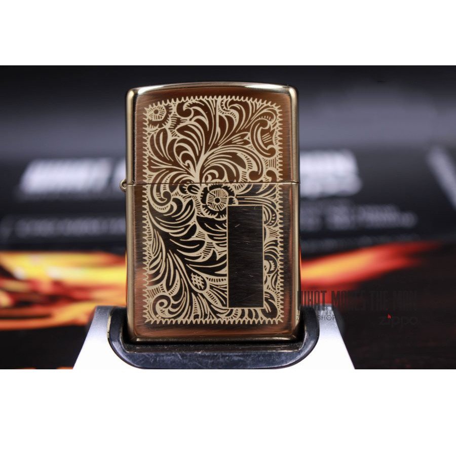 Bật lửa Zippo 352B –Bật lửa Zippo Venetian Brass