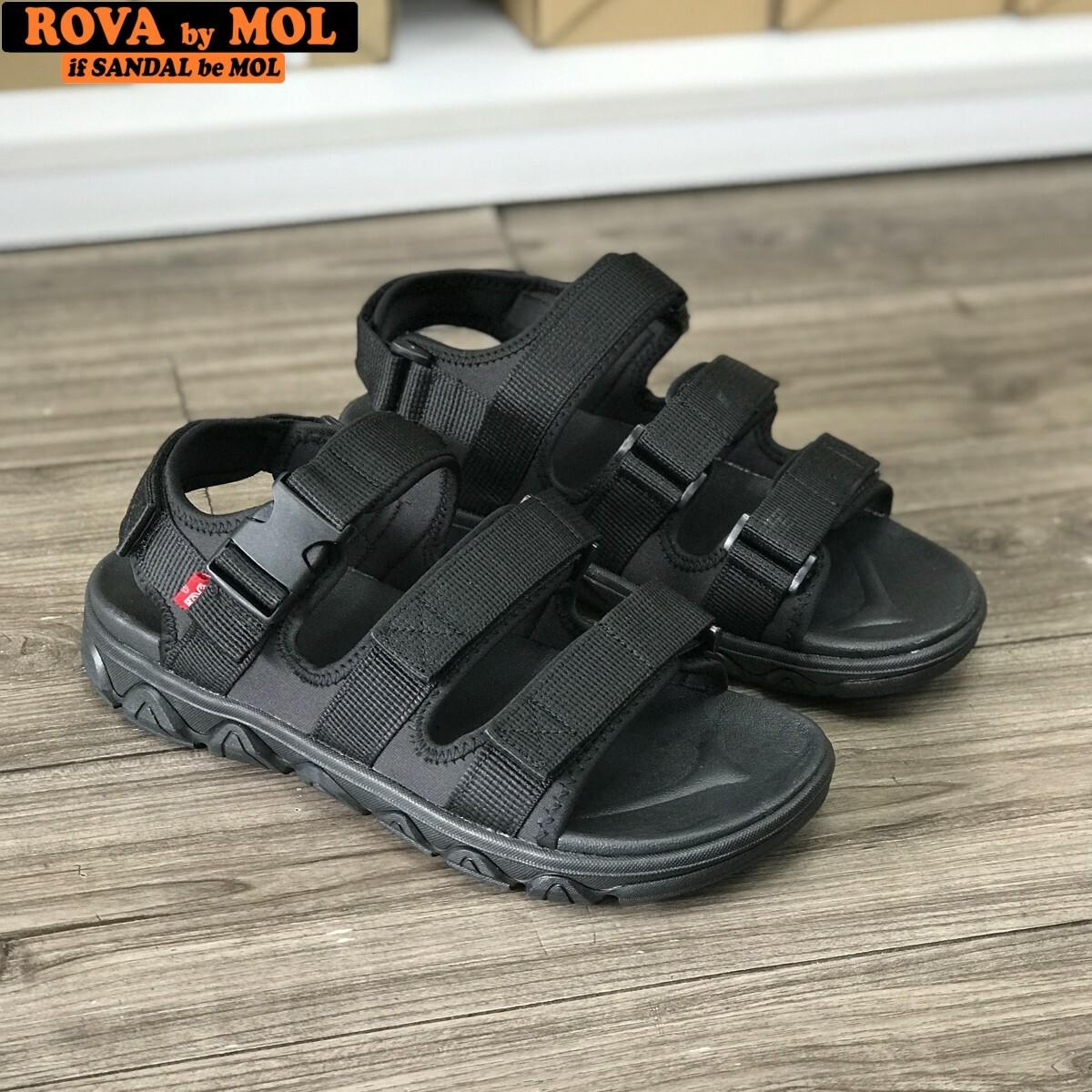 Sandal nam 3 quai dán xé hiệu Rova RV603BB