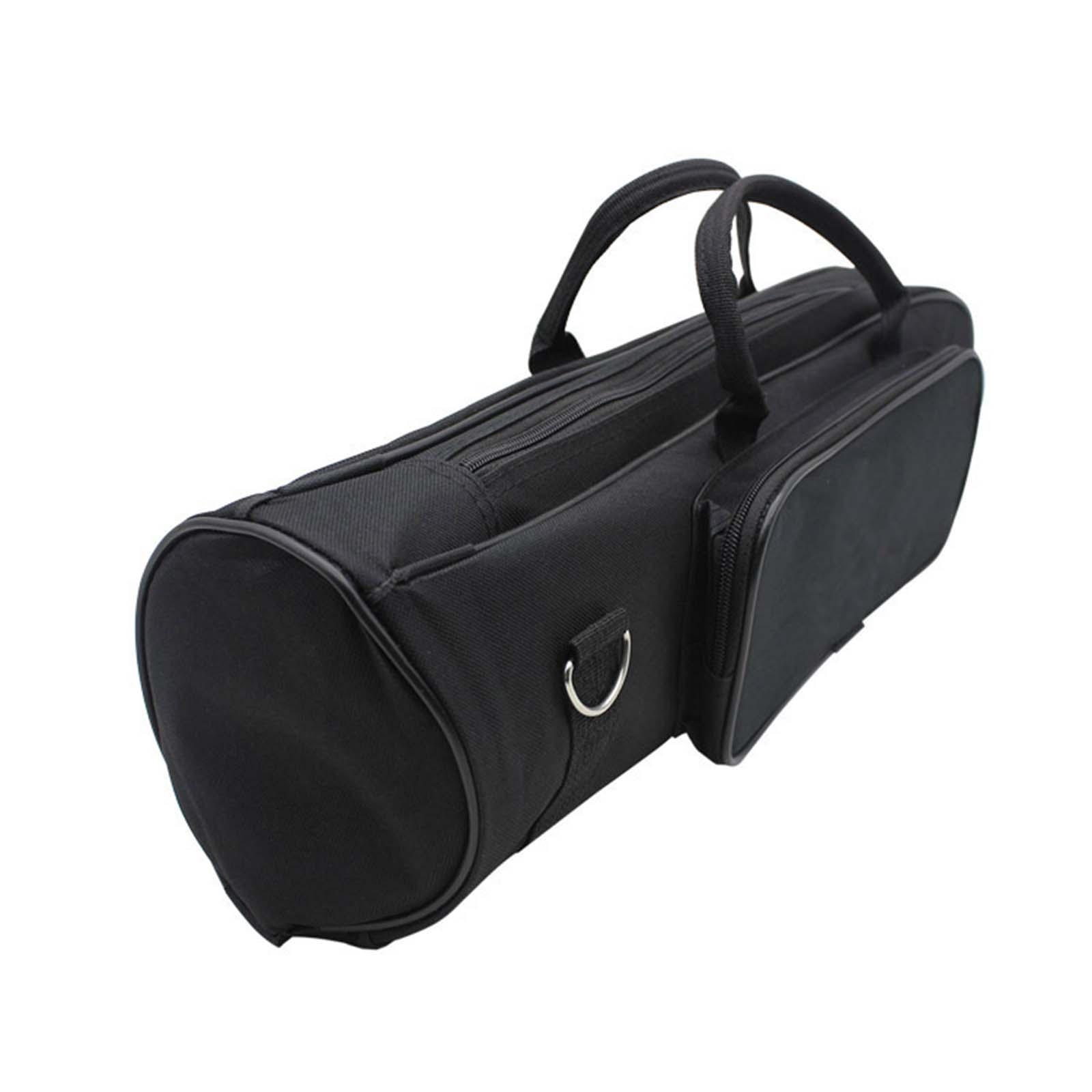 Travel Trumpet Carrying Case Protective Brass Instrument Professional Wear Resistant Black