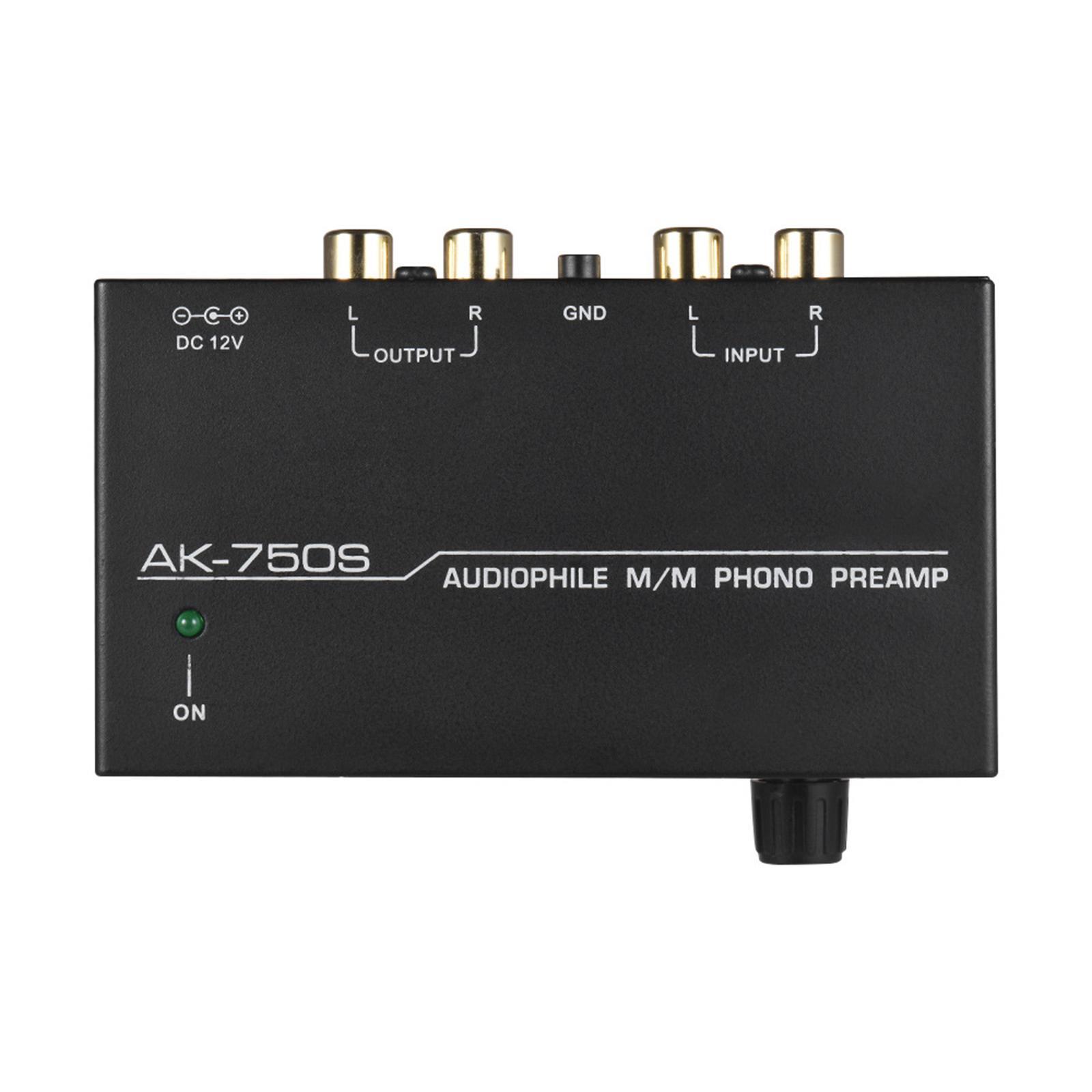 Phono Preamp Pre  US Standard Plug Portable Compact ,Black