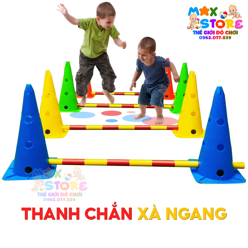 Thanh Chắn Xà Ngang Nhựa Bọc Decal màu Dài 1M Sử Dụng Cho Chóp Thể Dục
