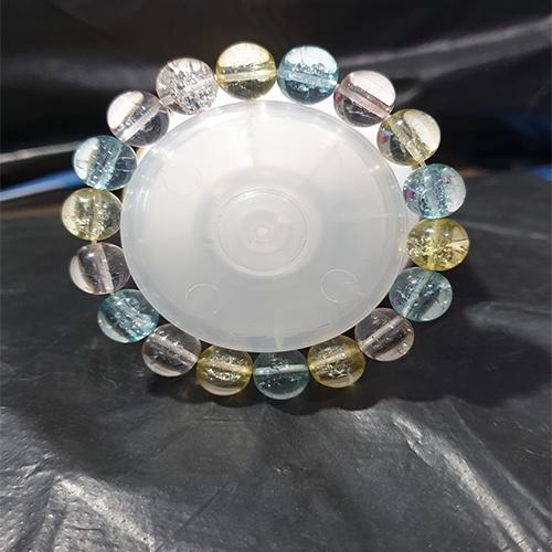 Vòng tay đá tuyết tự nhiên nhiều màu 10li