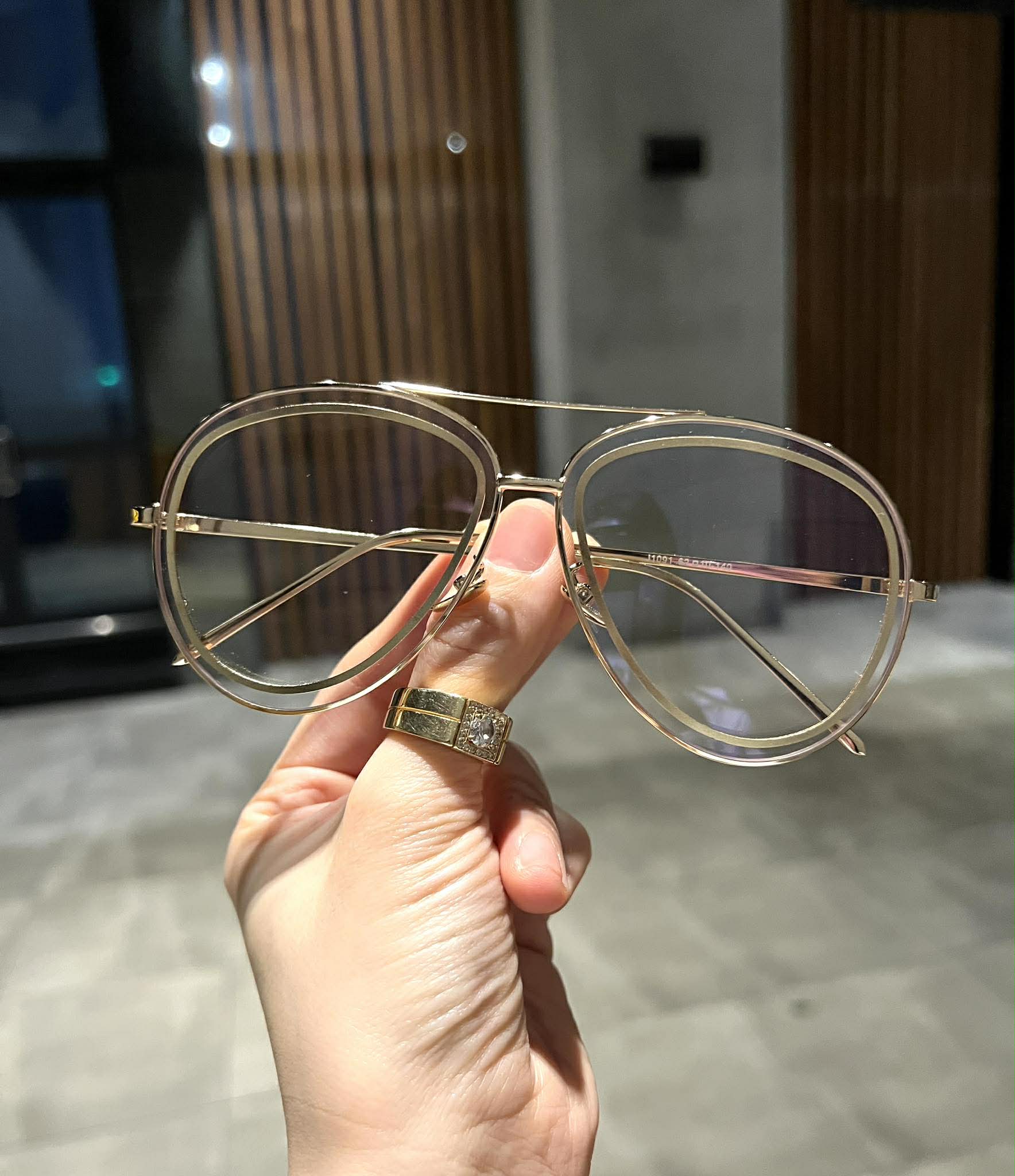 Kính mắt nam nữ thời trang chống nắng, chống lóa Uv viền kim loại style Hàn Quốc