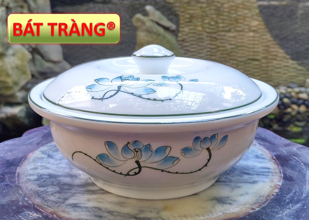 Âu Đựng Cơm Canh Gốm Sứ Bat Trang