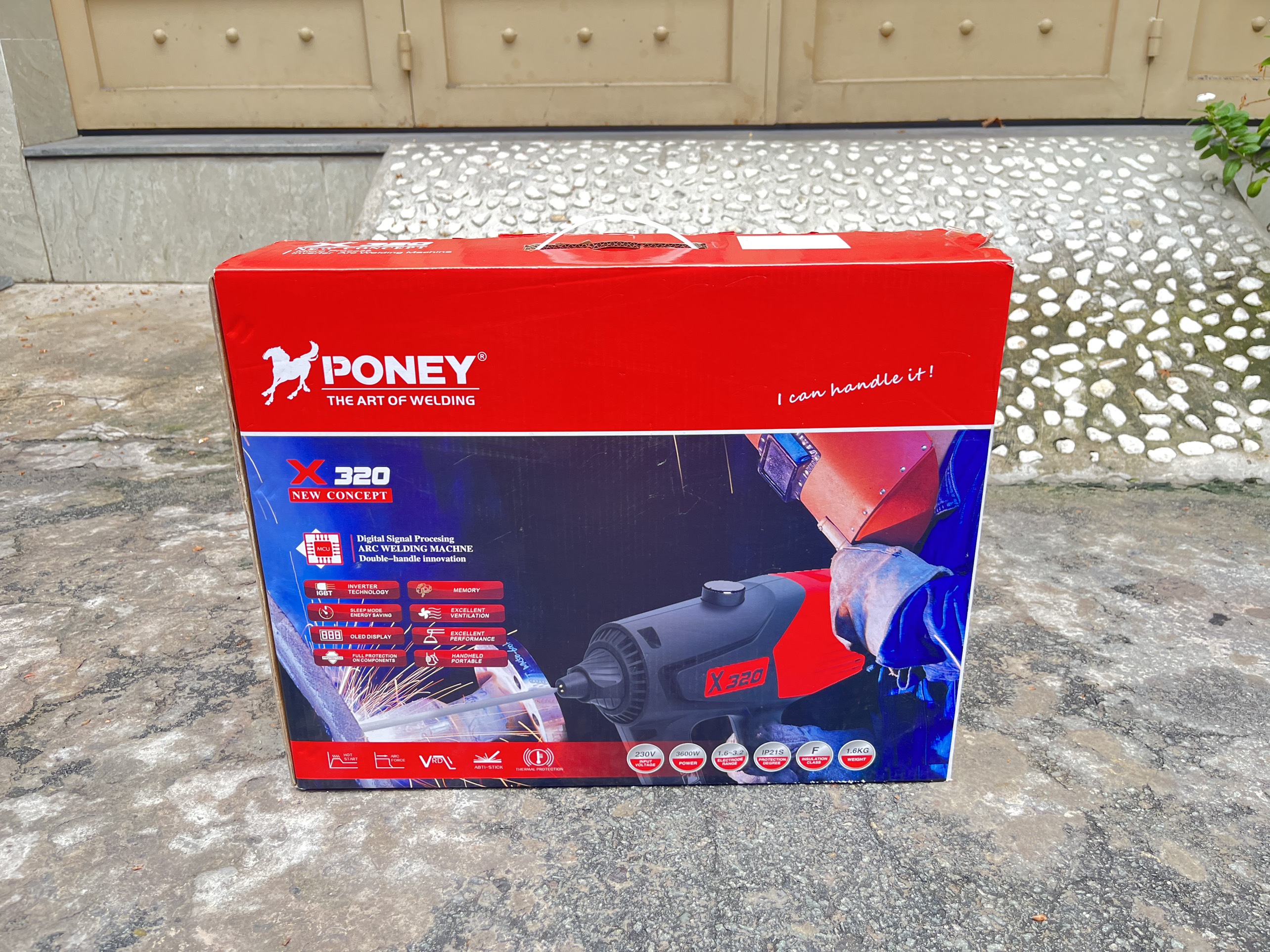 MÁY HÀN ĐIỆN TỬ CẦM TAY PONEY 3.6KVA X320- HÀNG CHÍNH HÃNG