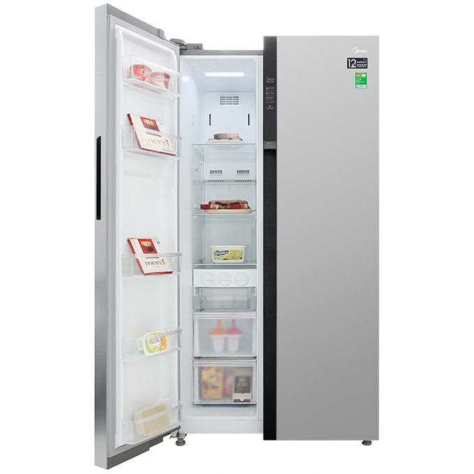 Tủ lạnh Inverter 530L Midea MRC-690SS - Hàng Chính Hãng