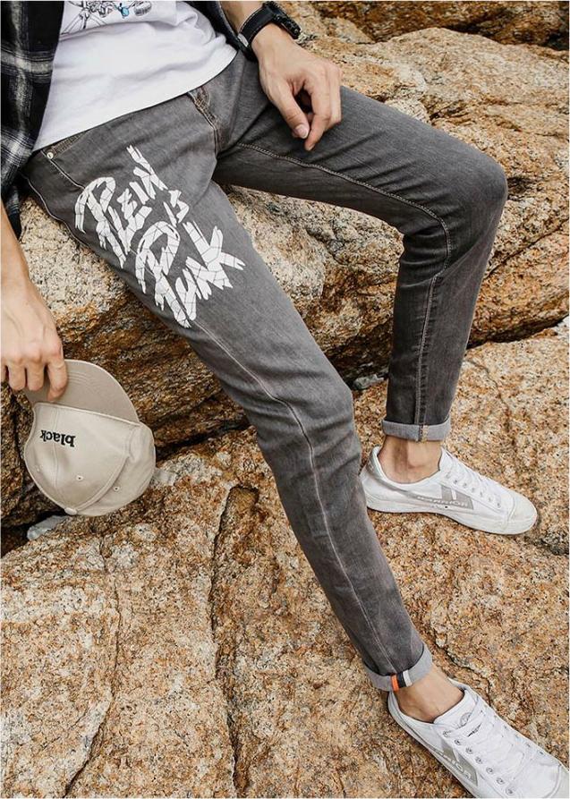 Quần jeans nam plein punk Mã: ND1153 - XÁM