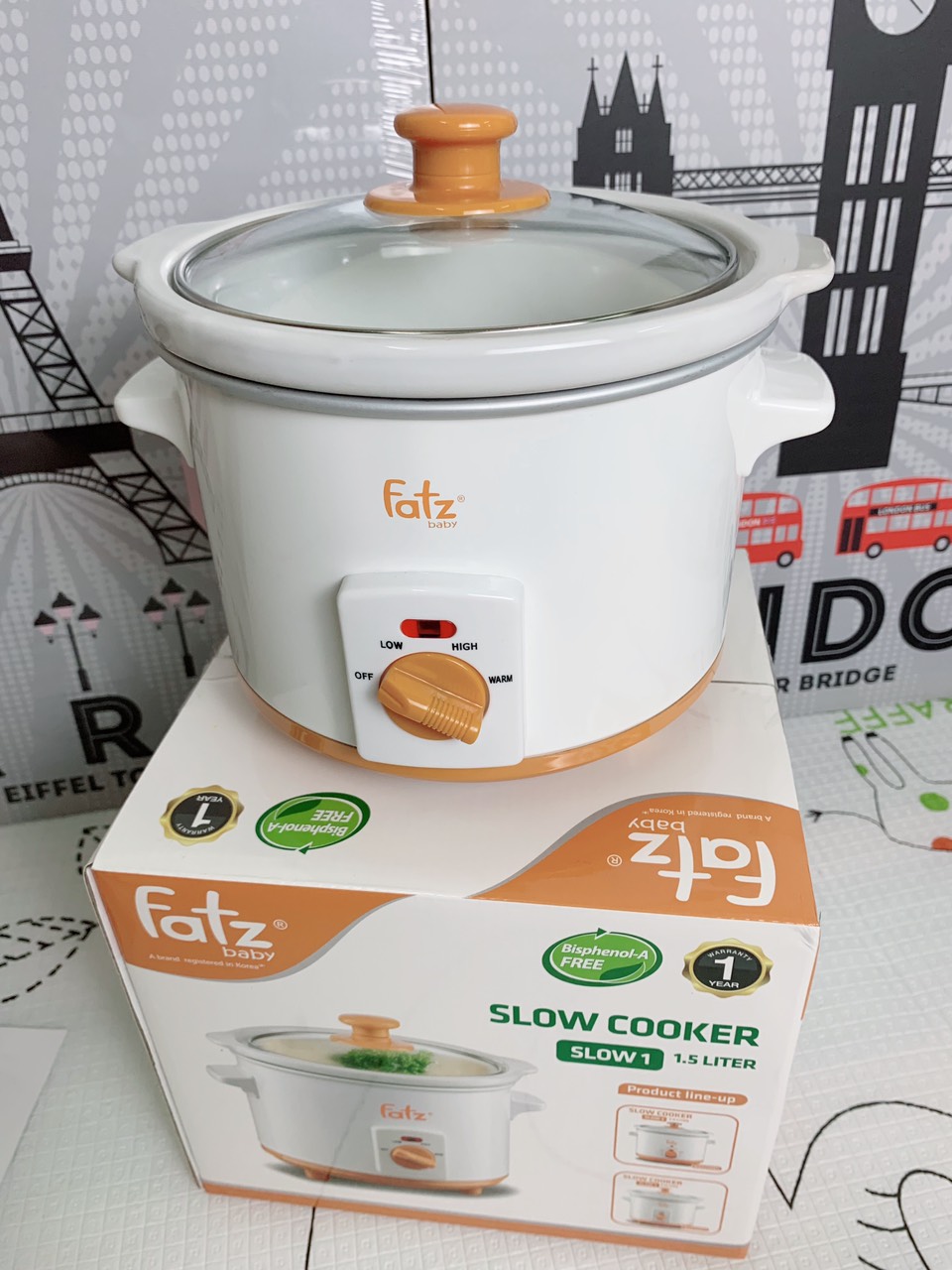 Nồi nấu chậm 1.5L Fatz Baby FB9015MH