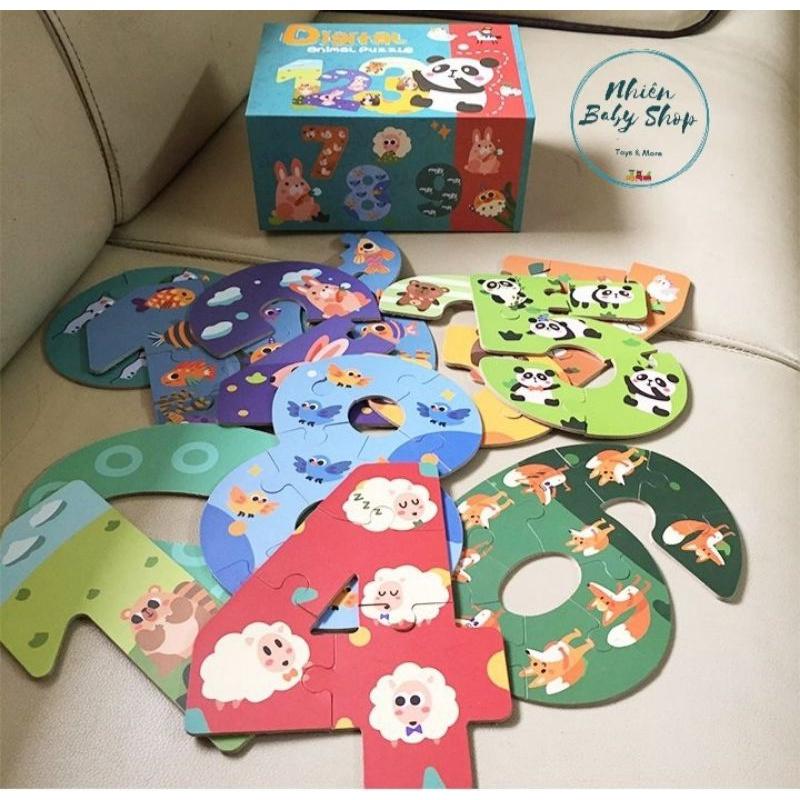 Xếp hình số đếm nâng dần cấp độ từ 0 đến 10